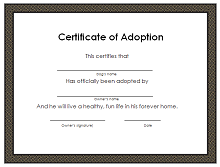 printable adoption papers