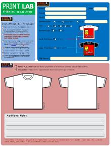 blank t shirt order form template word