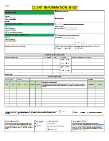 real estate client information form