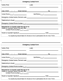 employee emergency contact form template