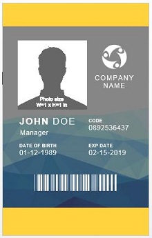 id template free download