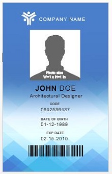 Free download employee id template