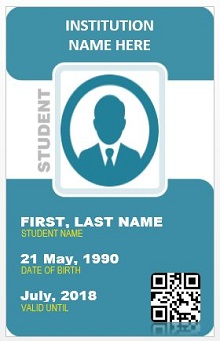 Student id template