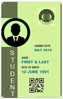 Student id template