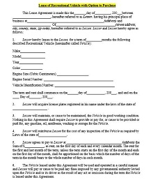 Vehicle purchase agreement