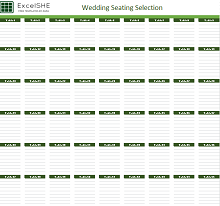 Wedding Seating Selection