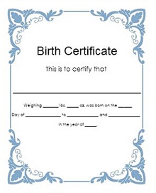 make your own birth certificate