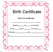 making a birth certificate
