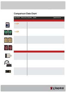 product comparison chart template