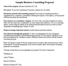how to write a consulting proposal