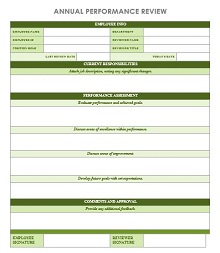 IC Annual Performance Review Template