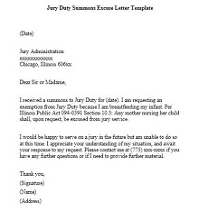 jury duty letter from employer