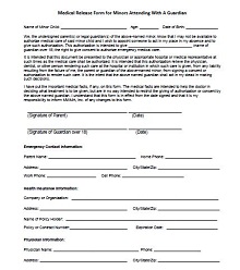medical release forms