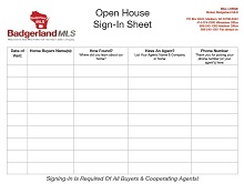 open house sign in sheet school