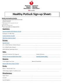 potluck sign up website