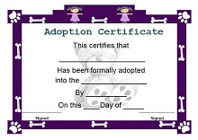 fake adoption certificate maker