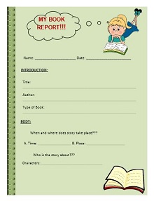 book report forms, book report worksheet