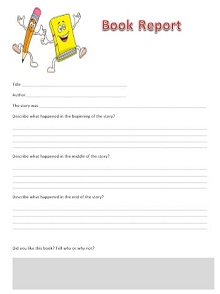 book report worksheet, book report template 3rd grade