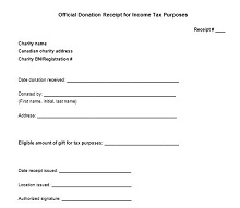 donation receipt letter template