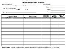 personal property inventory list template