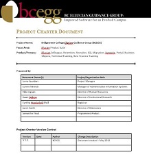project charter template