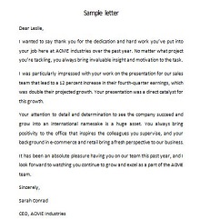 employee recognition letter examples