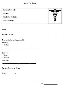 free printable dr note for work