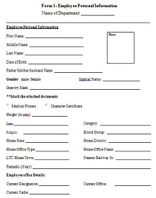 contact information form template