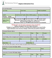 employee personnel file template