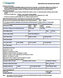 personal information forms