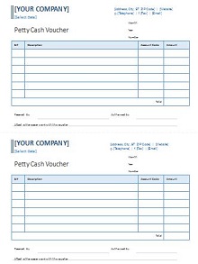 petty cash forms