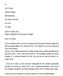 2 week notice letter template
