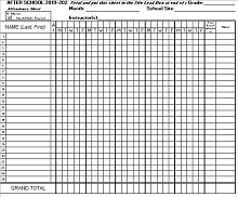 employee attendance record template