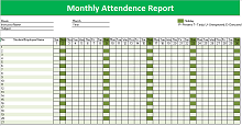 employee attendance sheets