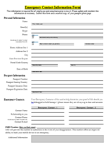 free printable emergency contact form