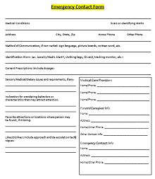 free printable employee emergency contact form