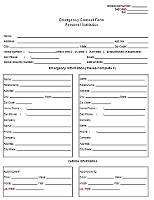 contact form template word