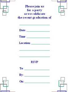 homemade graduation invitations