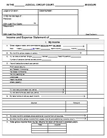 Income And Expenses Template DOC