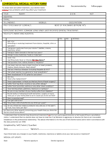new patient medical history form 
