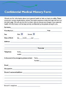 emergency medical form template 
