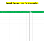Parent teacher communication log 04