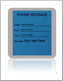phone message log template