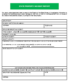 sample police report template