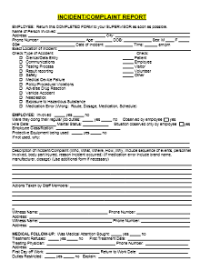 fake police report template