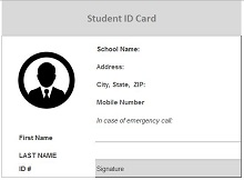 25 Free Student Id Templates Doc Excel Excelshe