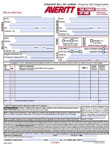 bill of lading short form pdf
