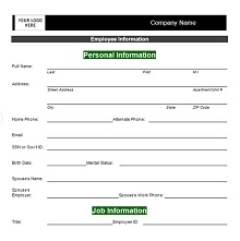 employee profile template pdf