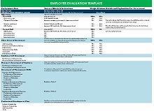 IC Employee Evaluation Form Template