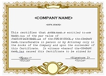 stock certificate template microsoft word